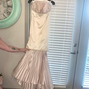 Champagne/Blush flattering mermaid wedding dress